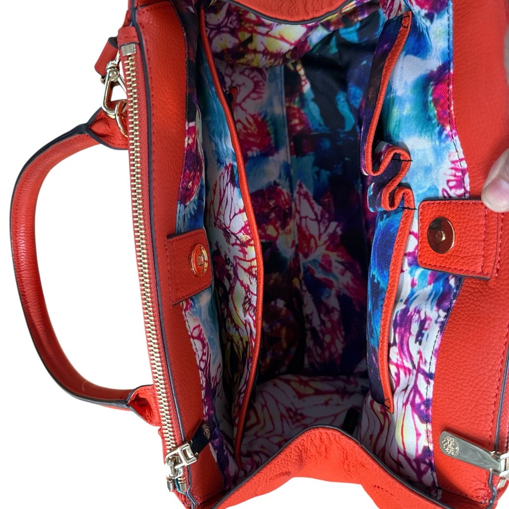 Vince Camuto Bold Orange Satchel - Picture 3 of 4
